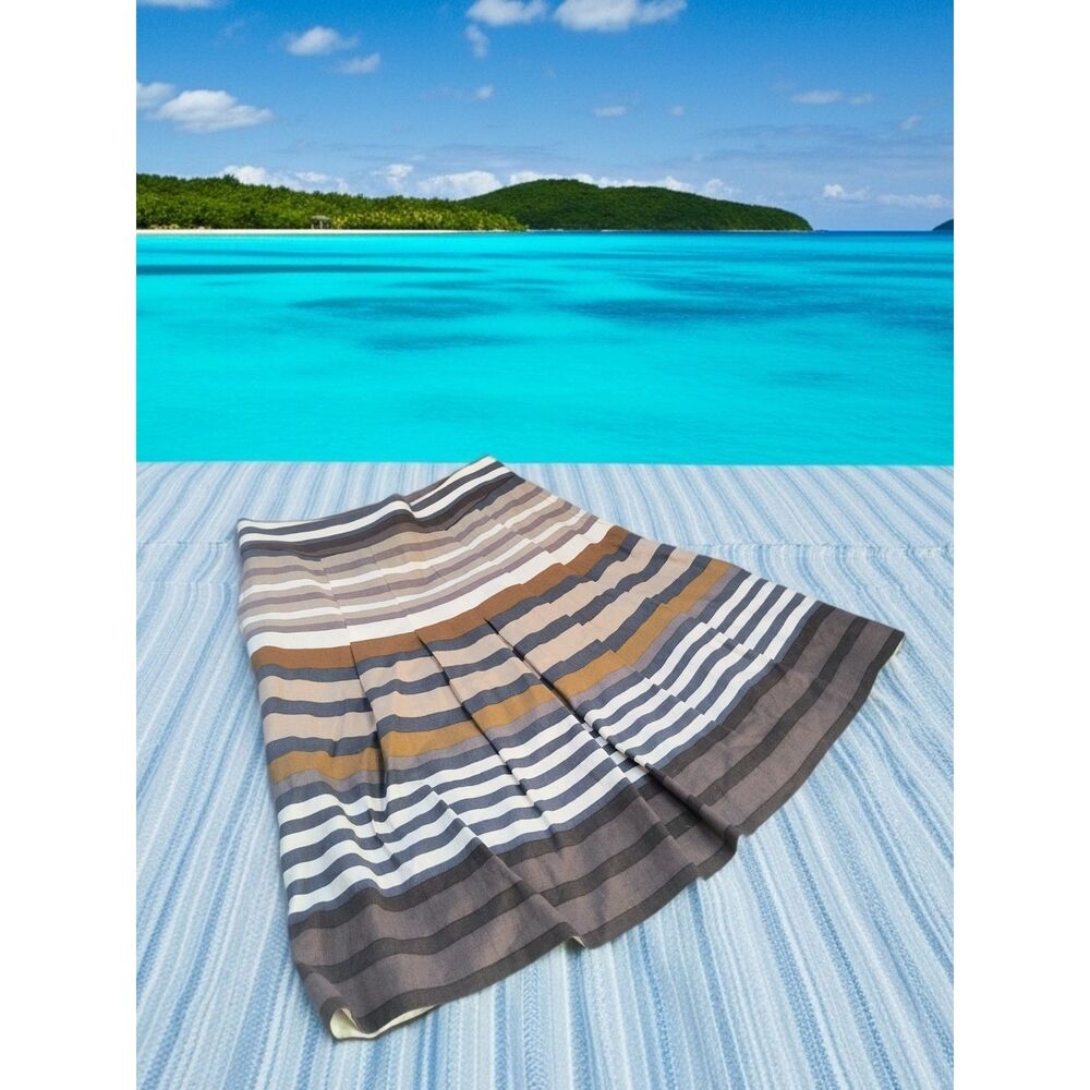 Banana Republic Linen Blend Preppy Skirt | Classic Vintage Old Money Capsule